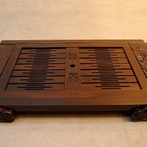 Black Wood Tea Plate (黑檀鹤木)